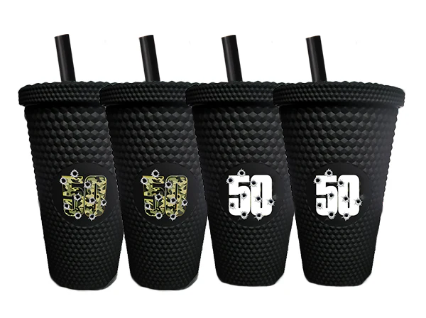 "50 Cent" Souvenir Studded Tumbler - Image 4